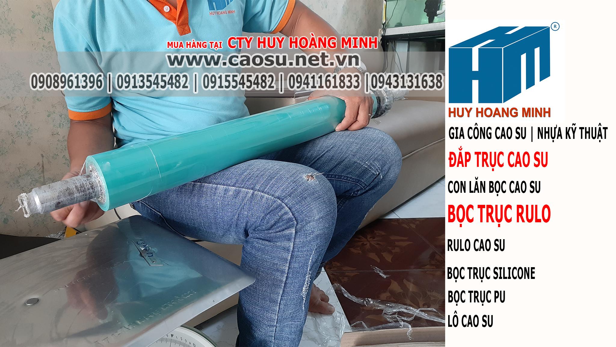 Đắp trục Rulo bằng Cao su, Pu, Silicone